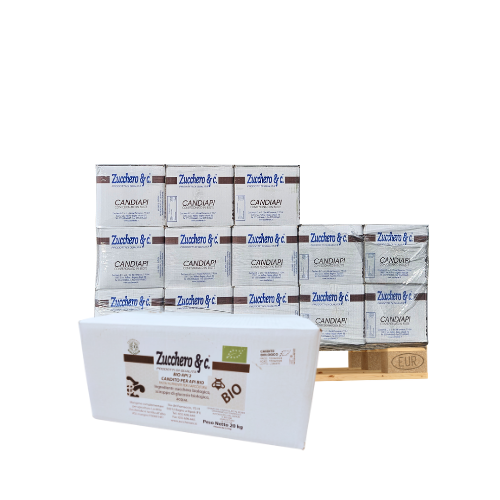 CANDITO DA ZUCCHERO BIOLOGICO DI BARBABIETOLA  100% ITALIANO  APITOSCANA 540KG BUSTA DA 2,5 KG