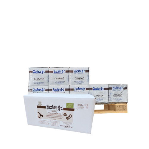 CANDITO DA ZUCCHERO BIOLOGICO DI BARBABIETOLA  100% ITALIANO  APITOSCANA 300KG BUSTA DA 2,5 KG