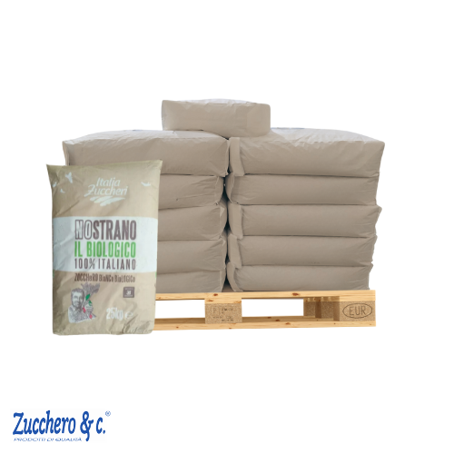 BIOITA - ZUCCHERO DI BARBABIETOLA BIOLOGICO 100% ITALIANO SACCHI DA 25 KG VENETO 525KG